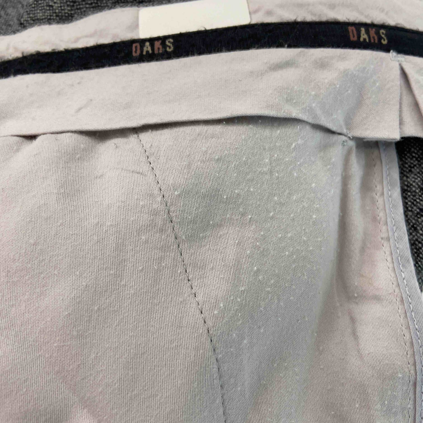 Daks ダックス メンズ スラックス　ウール100％　2タック　グレー