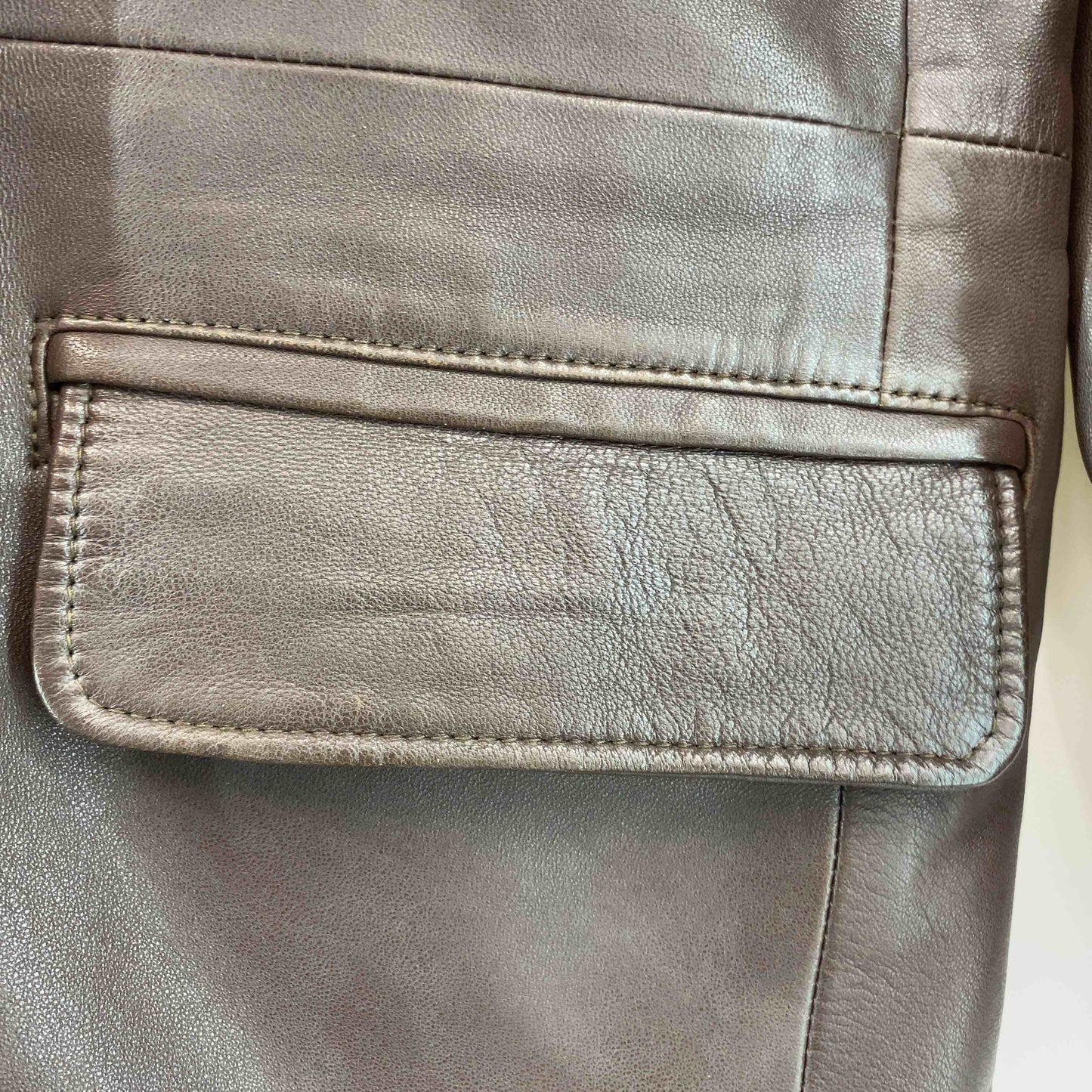 メンズ レザージャケット　テーラード　トルコ製　くるみボタン　ブラウン系