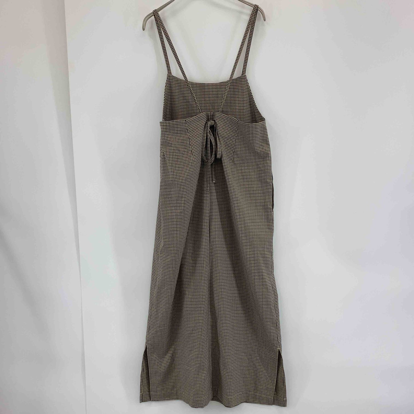 B:MING by BEAMS ビーミングバイビームス  レディース チェック柄 ロング丈 ノースリーブワンピース キャミワンピース