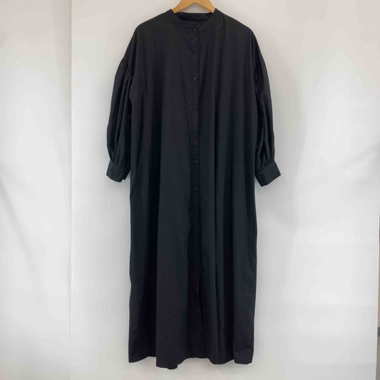 Lowy by Corners レディース シャツワンピース 黒 バンドカラー