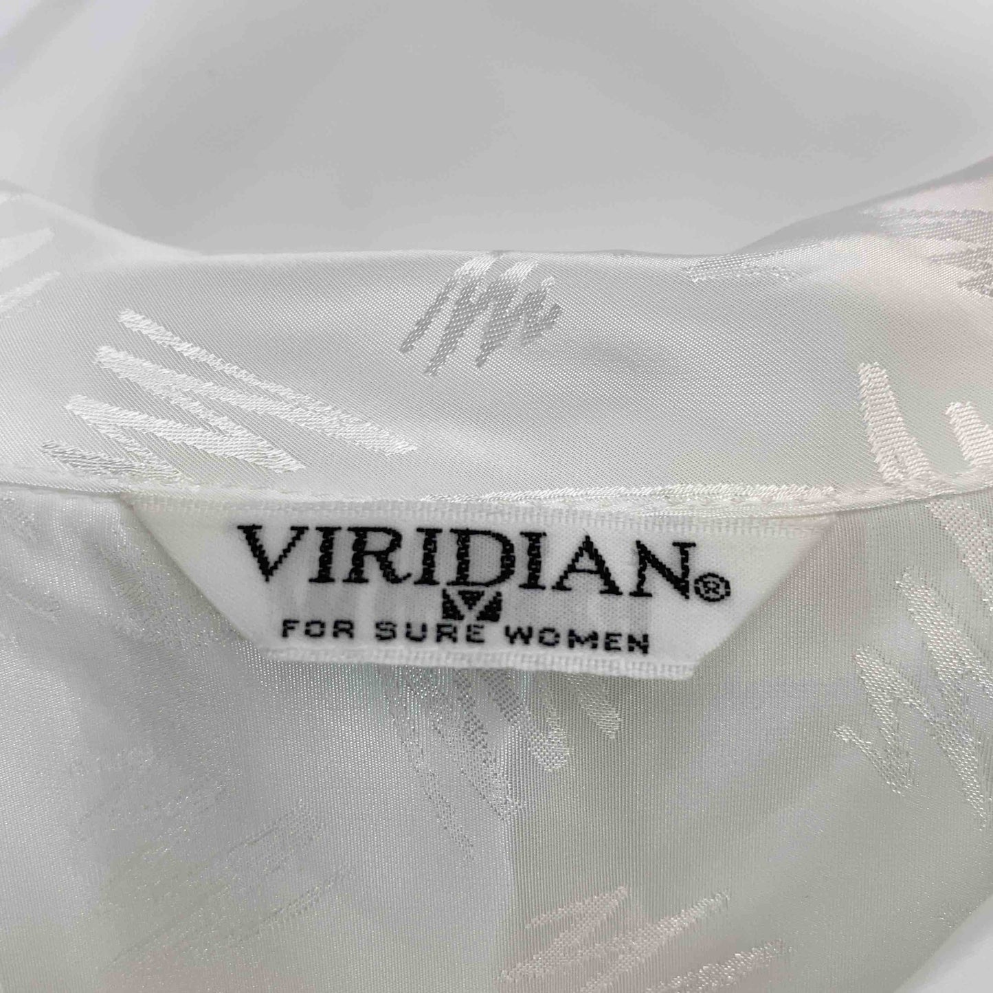 VIRIDIAN  レディース 長袖シャツ/ブラウス ホワイト フリル