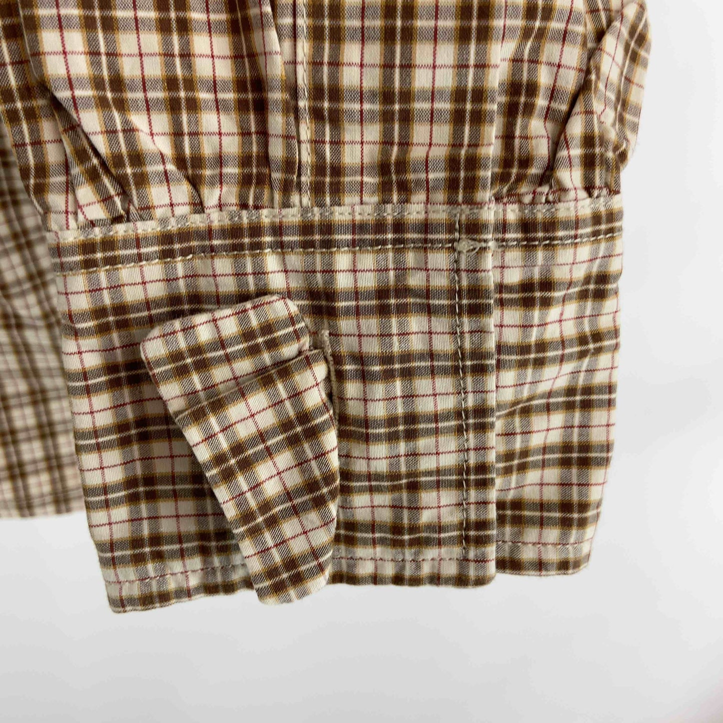 ANATOMICA アナトミカ　チェック　茶系　サイズXS  レディース 長袖シャツ/ブラウス