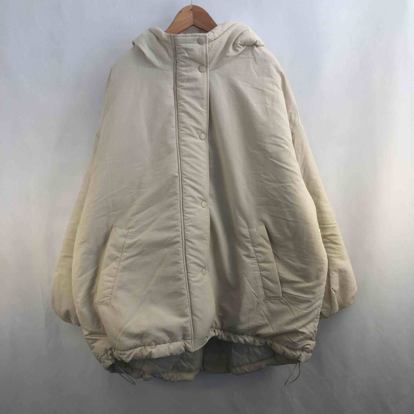 関西ファッション連合 レディース ナイロン中綿ジャケット ジャンパー 白 tk