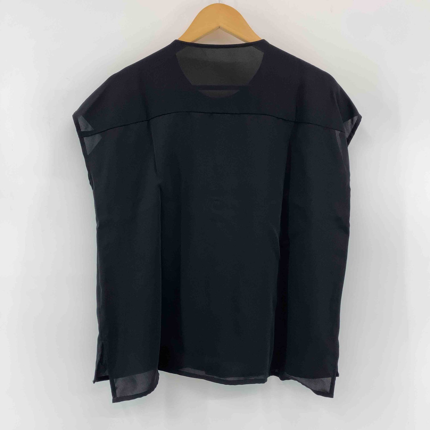 Rope Picnic ロペピクニック レディース フレンチスリーブブラウス クールネック ブラック