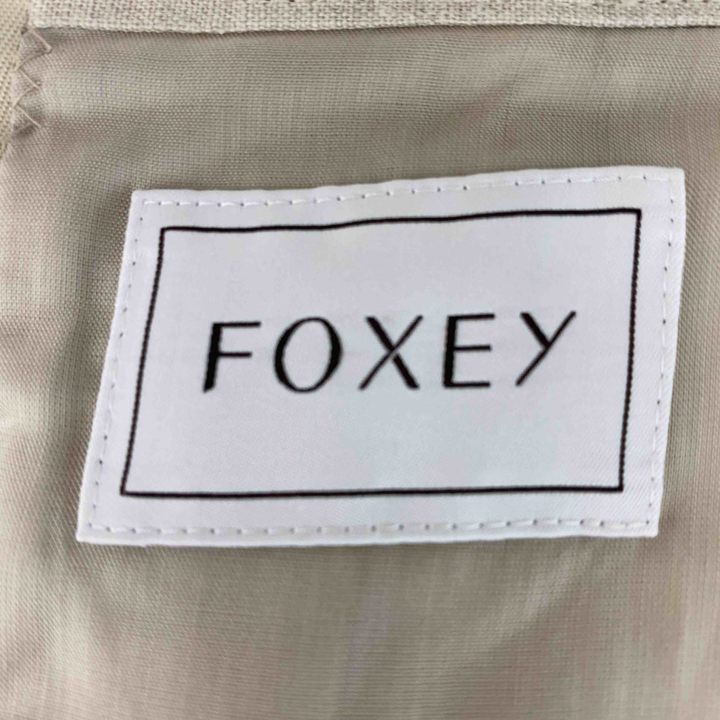 FOXEY （NEWYORK） フォクシーニューヨーク 　ベージュ　ナチュラル　サイズ38　品番36906　レディース 　ひざ丈