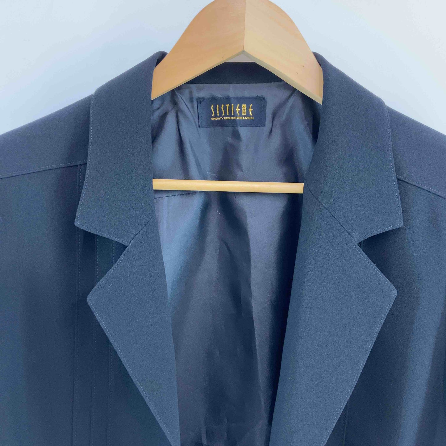 SISTIENE システィーヌ　レディース テーラードジャケット　ブラック　フォーマル