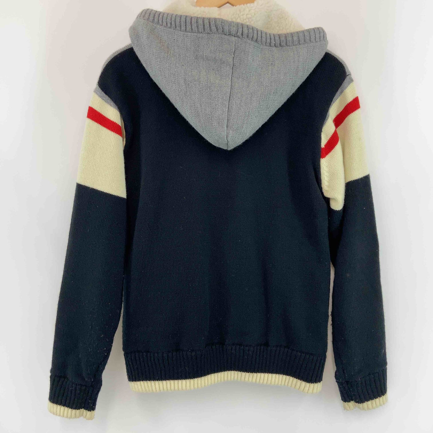 BEVERLY HILLS POLO CLUB ビバリーヒルズポロクラブ メンズ パーカーブルゾンニット  裏地付き ブラック