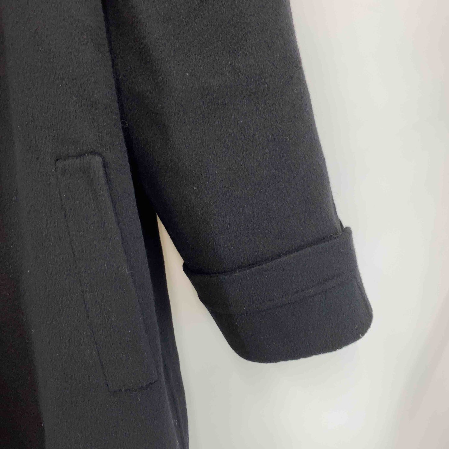 Leilian レリアン レディース ロングコート カシミヤ100％ ブラック