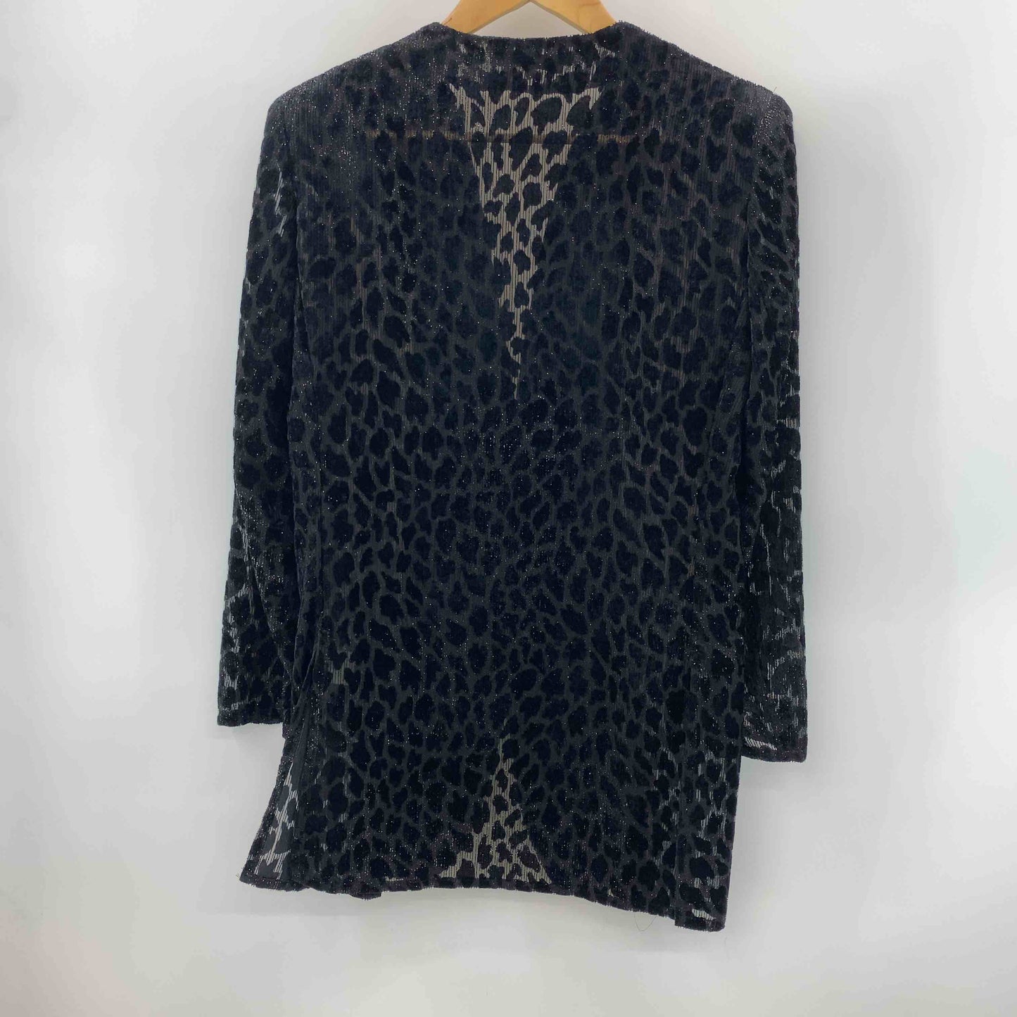 伊太利屋 イタリヤ レディース ノーカラージャケット 黒 シースルー