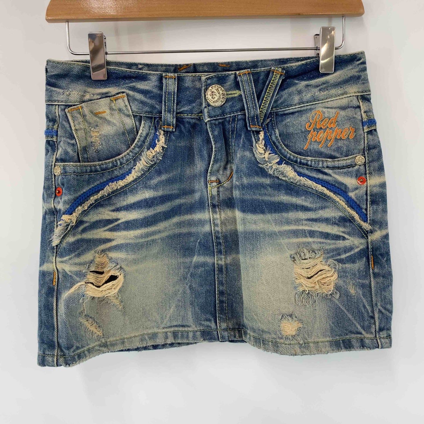 RED PEPPER レッドペッパー レディース デニム/ジーンズ スカート ミニスカート ダメージ加工
