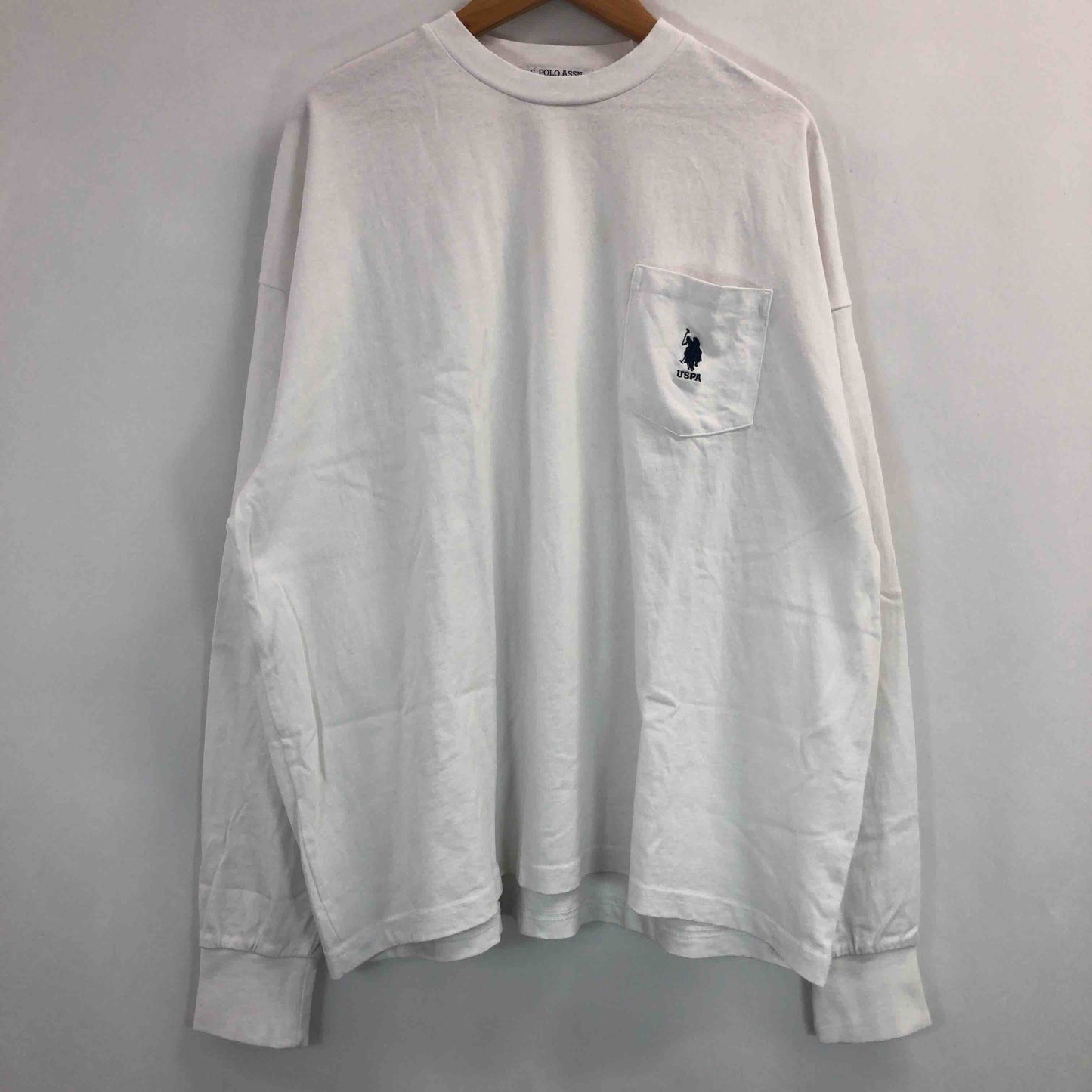 U.S.POLO ASSN. ユーエスポロアッスン メンズ Tシャツ（長袖） 白tk