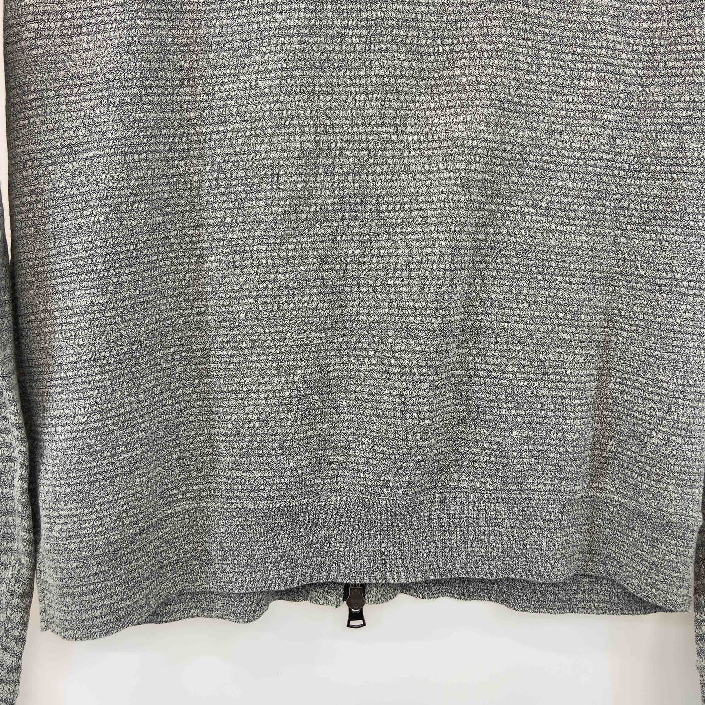 theory セオリー メンズ パーカー 杢グレー フード フルジップ