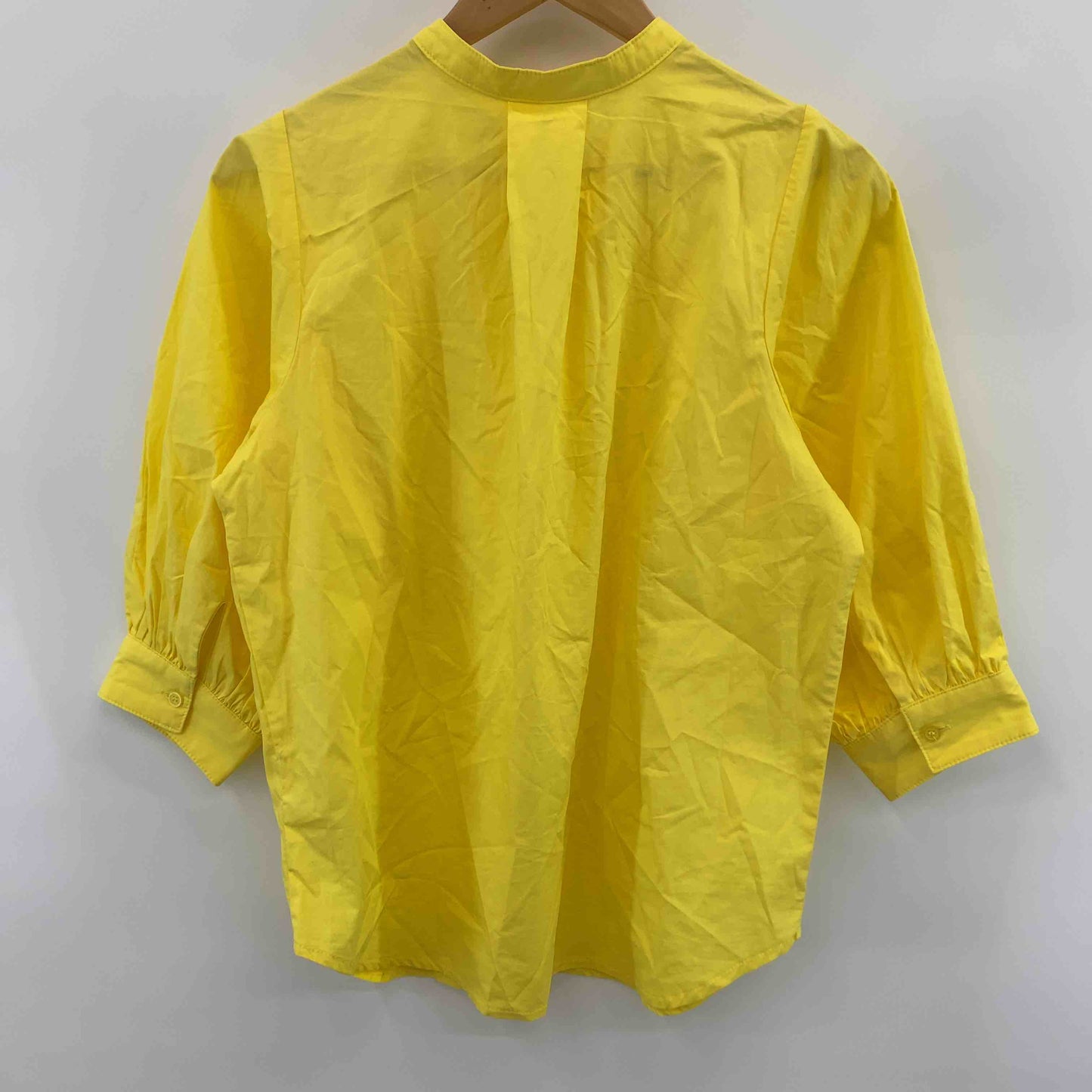 BonjourSagan ボンジュールサガン レディース 七分袖シャツ/ブラウス イエロー コットン