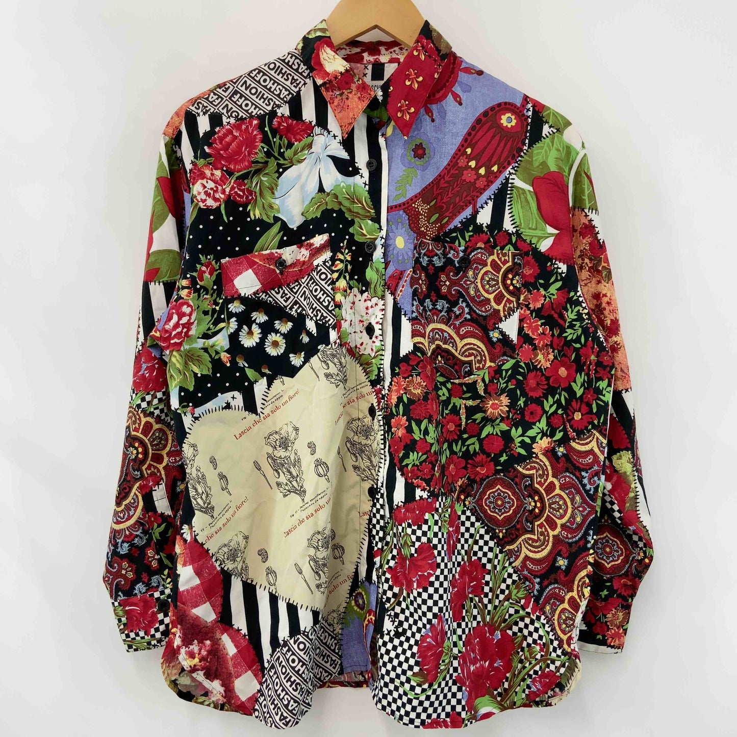 MOSCHINO モスキーノ レディース 長袖シャツ/ブラウス 総柄 花柄 個性的