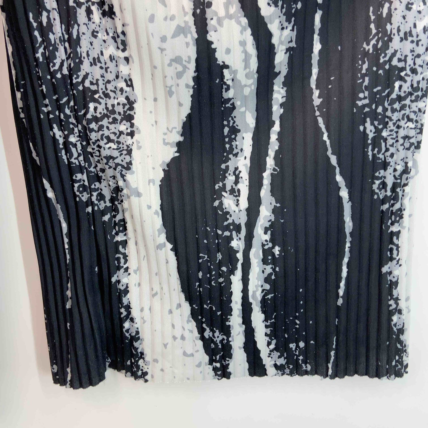 柄パンツ 総柄 プリーツ調 レディース カジュアルパンツ