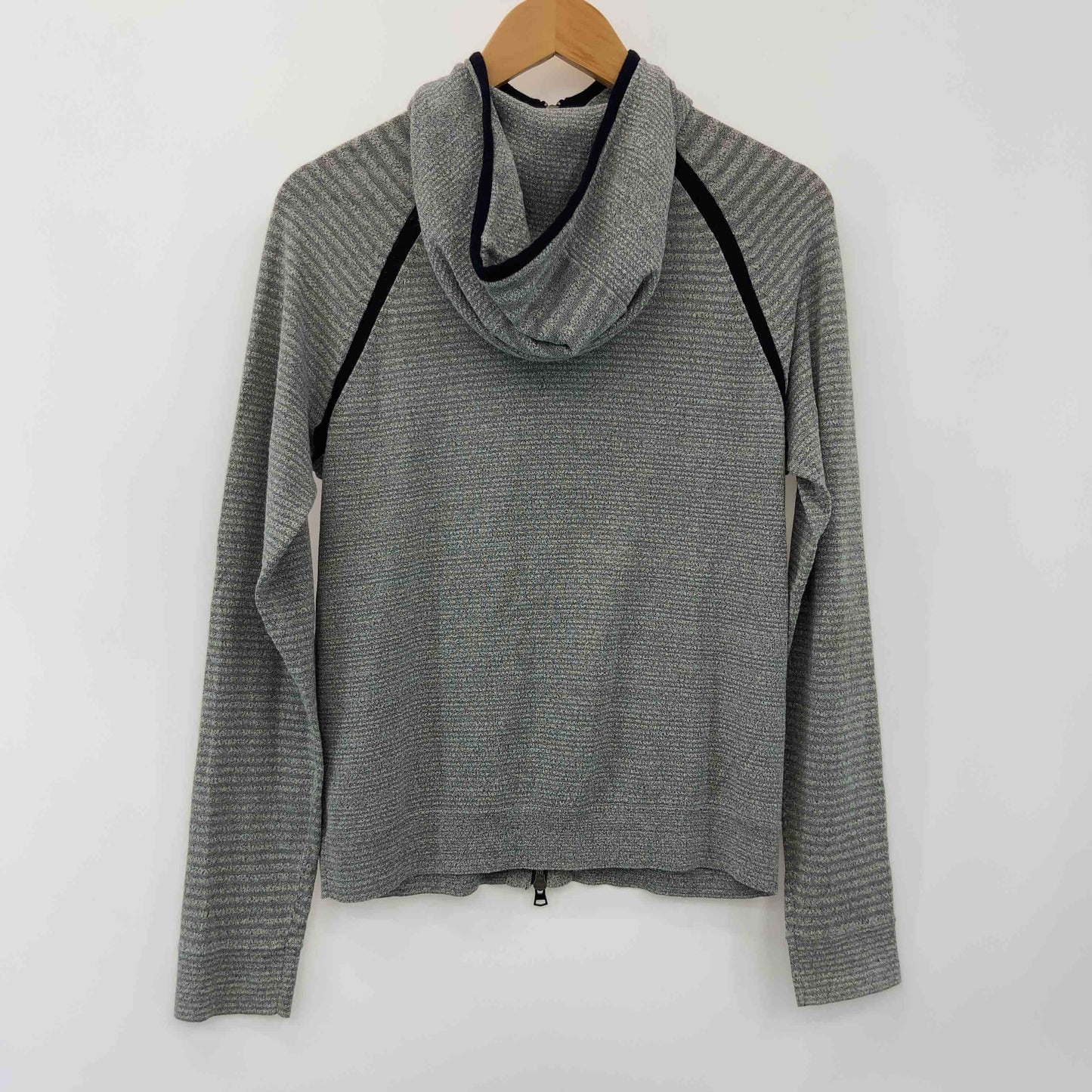 theory セオリー メンズ パーカー 杢グレー フード フルジップ