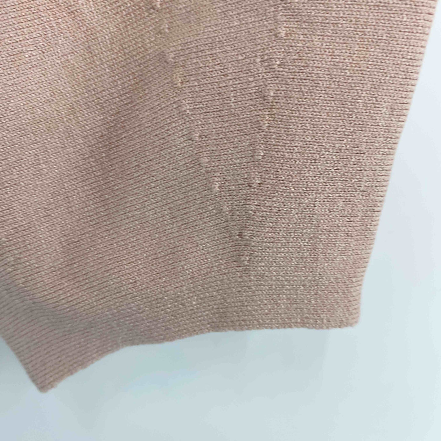 組曲　クミキョク　くすみピンクベージュ　リブ　7分丈　 レディース ニット/セーター