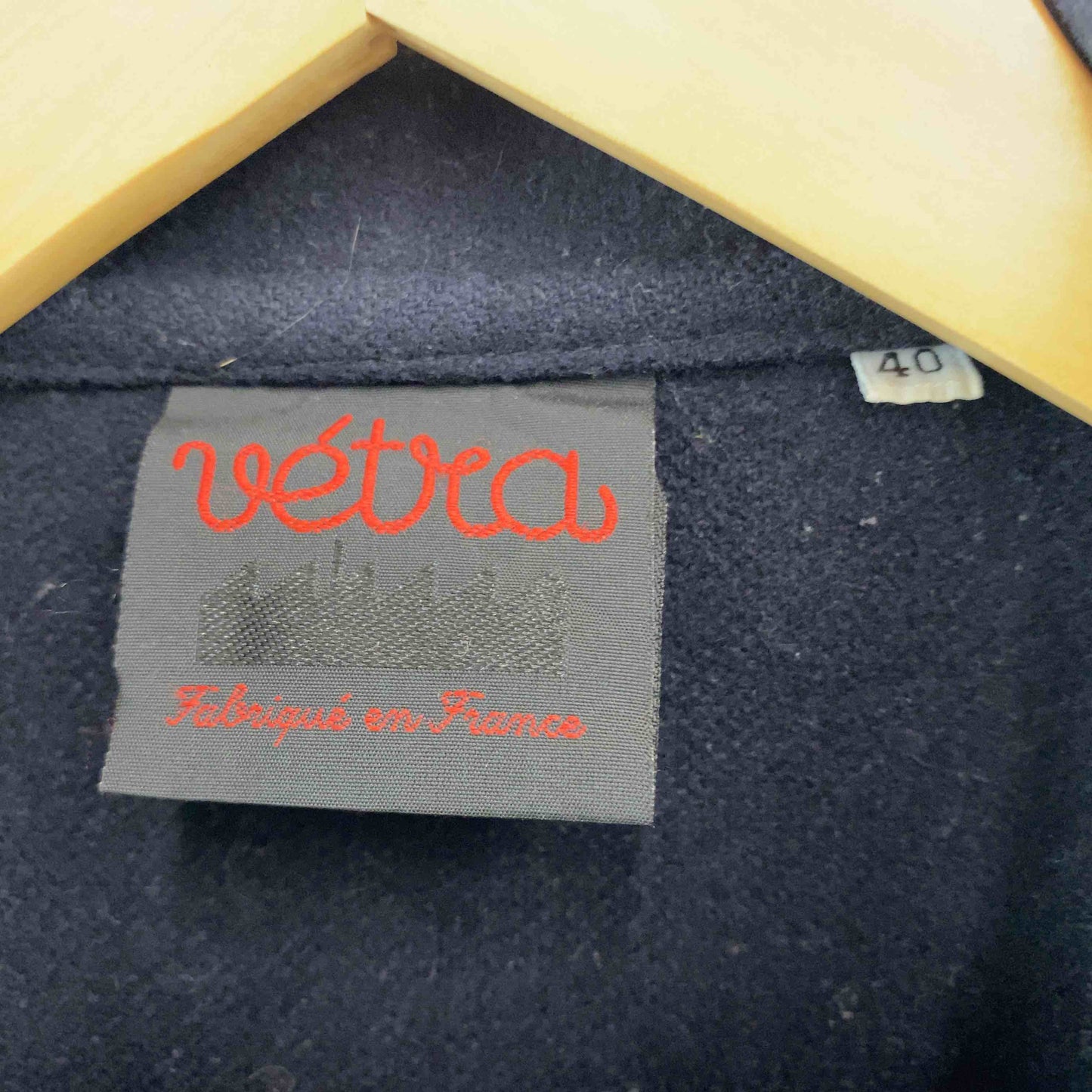 VETRA べトラ メンズ カバーオールジャケット　毛混　ネイビー　フランス製