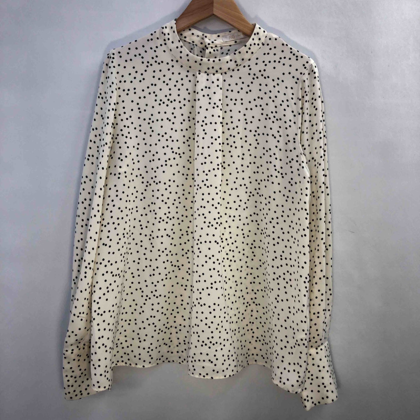 AG by aquagirl エージーバイアクアガール レディース 長袖ブラウス 白x黒 tk