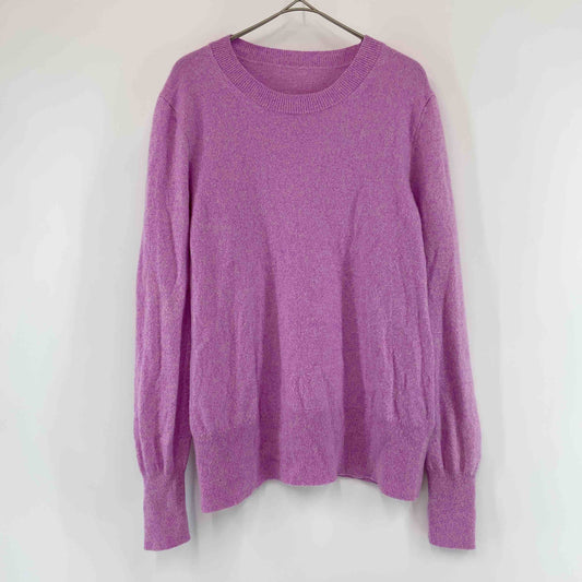 レディース 長袖　ニット　セーター　カシミア100％　紫