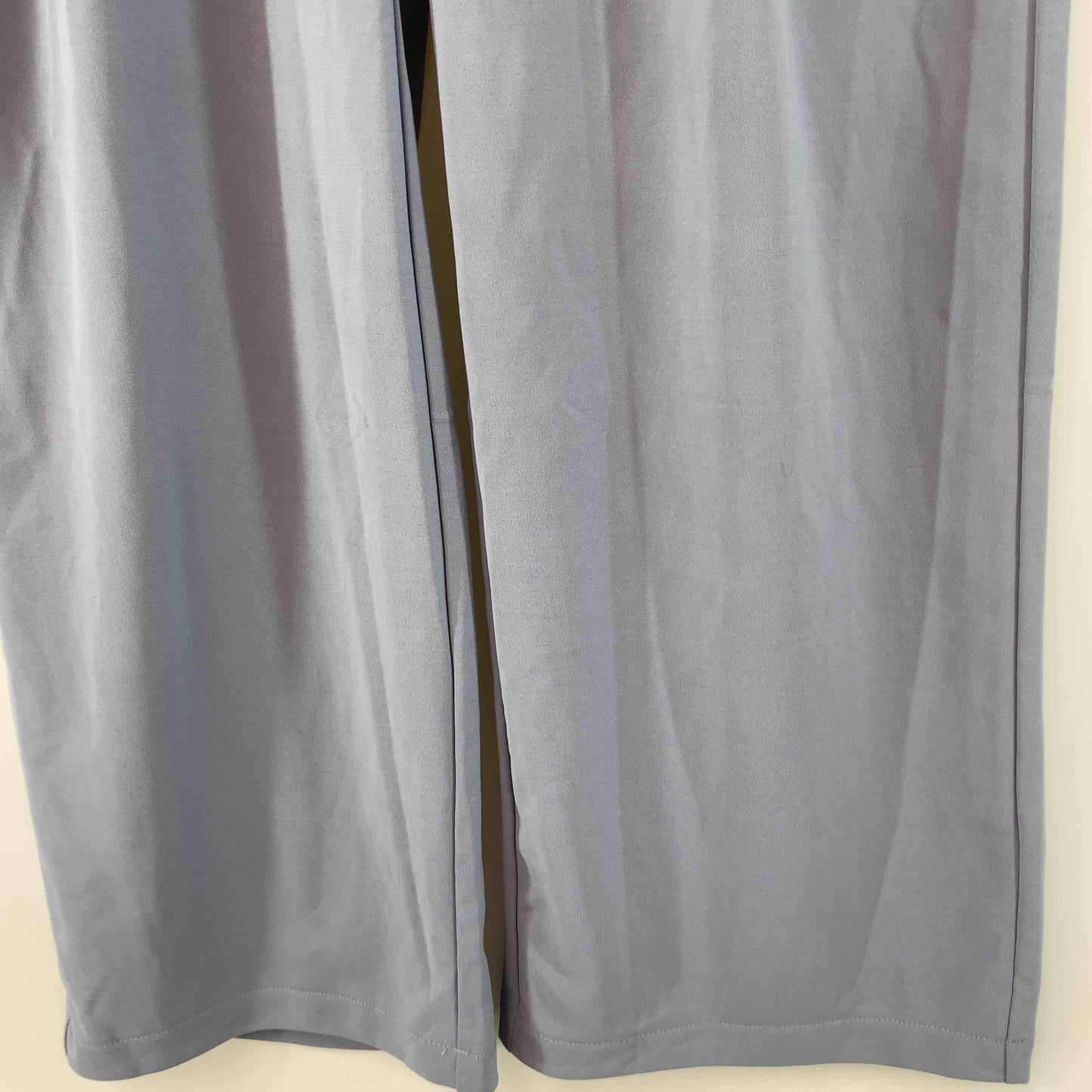 UNIQLO ユニクロ ブルーグレー 無地 シンプル レディース カジュアルパンツ