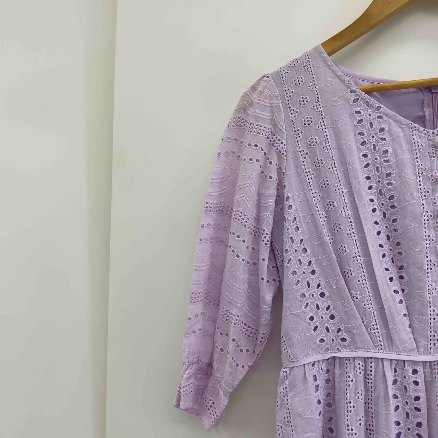 Rose　Tiara レディース 半袖ワンピース　パープル　花柄