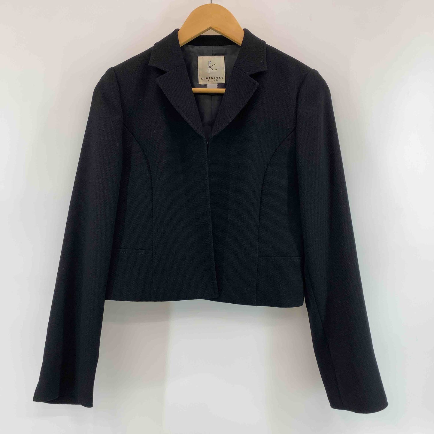 組曲  レディース テーラードジャケット ワンピース セットアップ ブラック