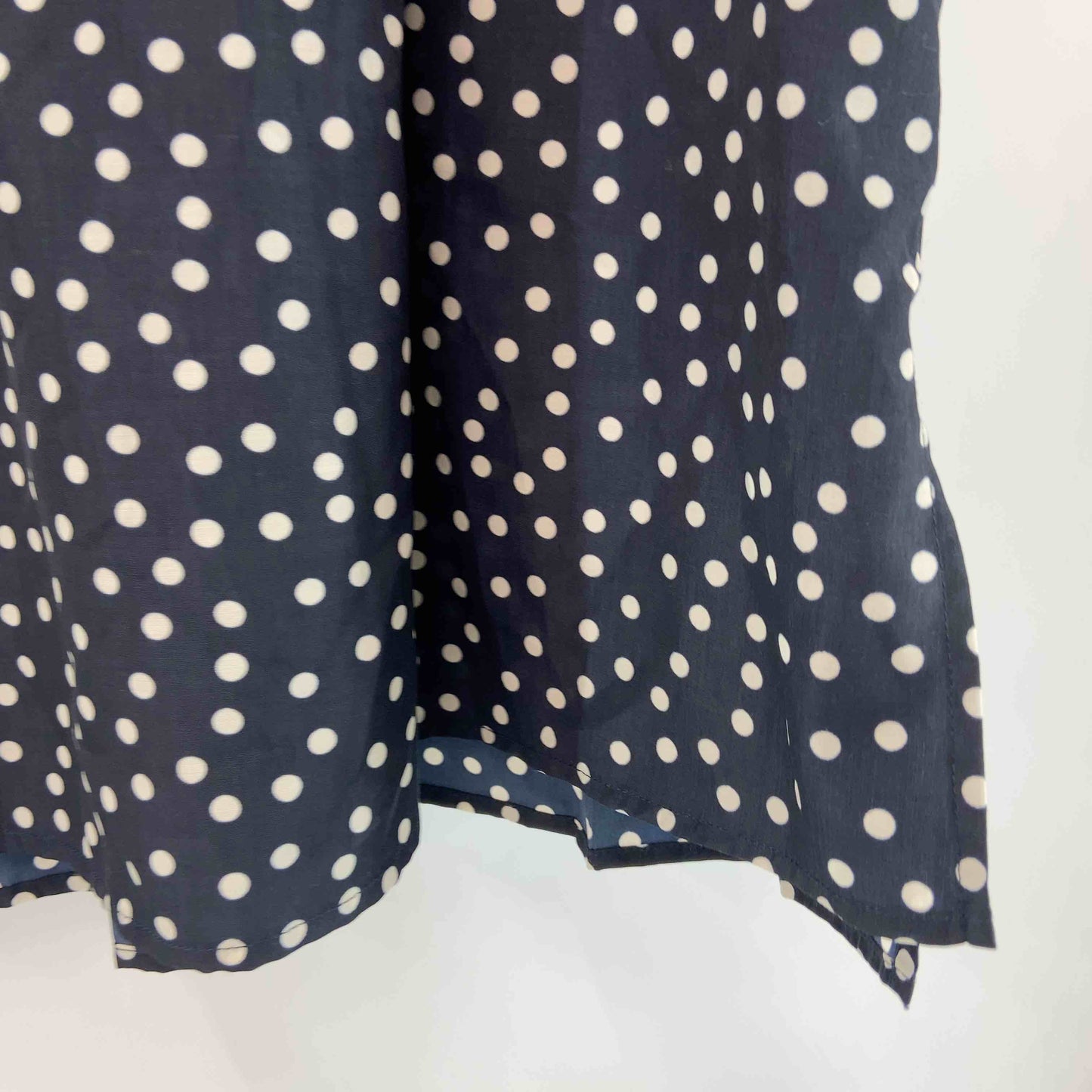 Simplicite シンプリシテェ レディース 長袖シャツ/ブラウス ドット ネイビー