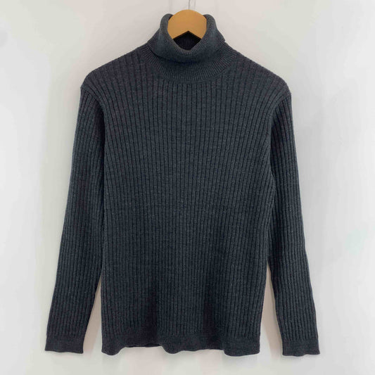 無印良品 ムジルシリョウヒン メンズ ニット/セーター リブニット タートルネック グレー