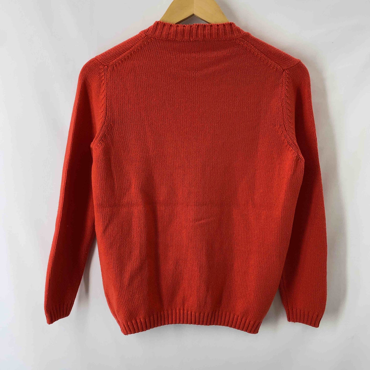 レディース カーディガン   オレンジ イタリア製 カシミア混 サイズM