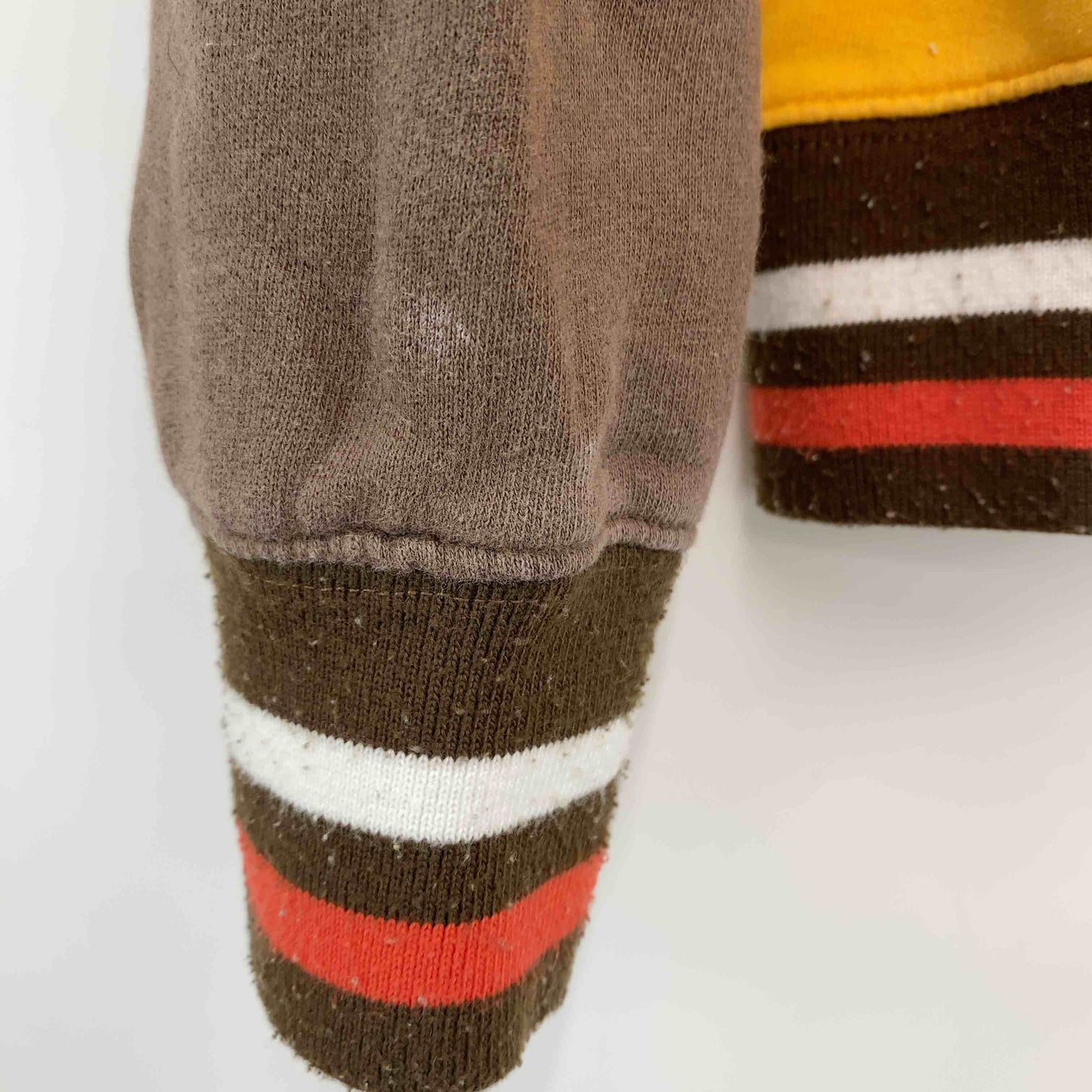 Billabong ビラボン メンズ スウェットハイネック フルジッパ バイカラー イエローオレンジ×ブラウン