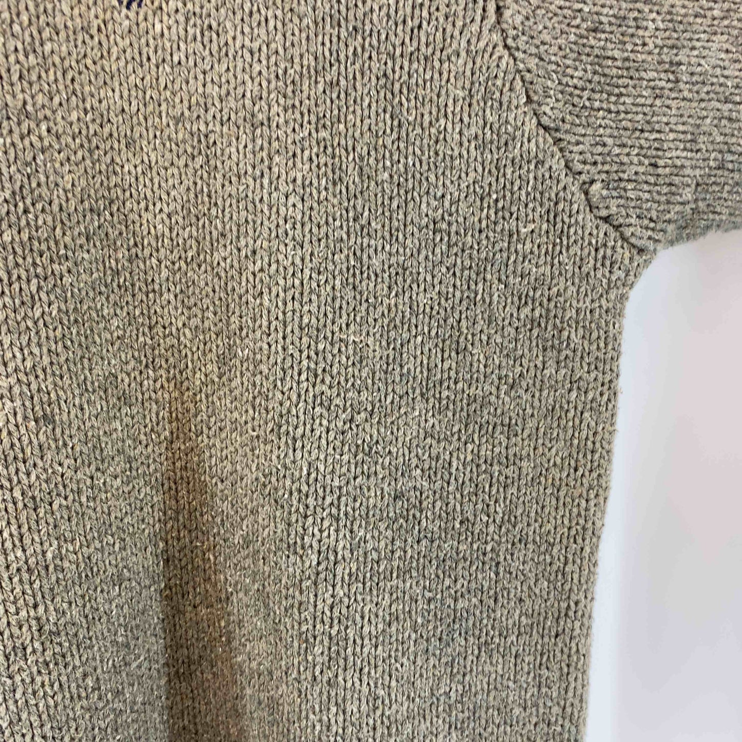 POLO RALPH LAUREN ポロラルフローレン　グレーグリーン　サイズŁ　丸首　 メンズ ニット/セーター