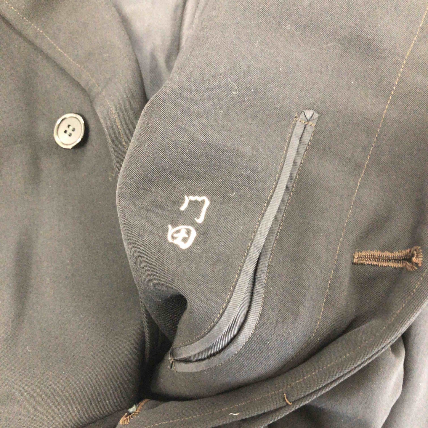 京都井上清七謹製  メンズ トレンチコート ブラック tk