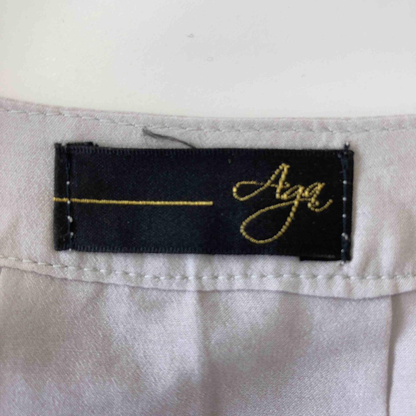 Aga  レディース 半袖シャツ/ブラウス グレイ tk