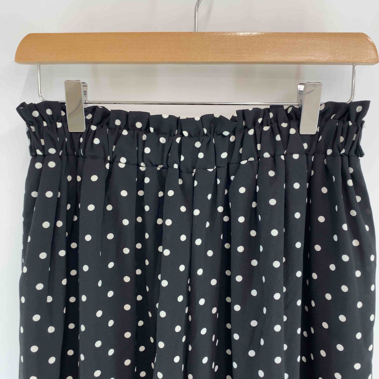 EditSheen エディットシーンレディース カジュアルパンツ ワイドパンツ ドット柄 ブラック