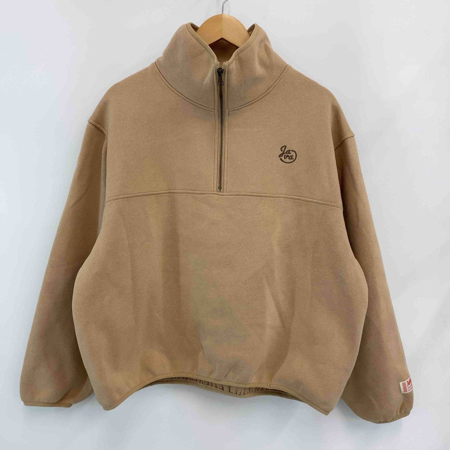 Java ジャバ アウター ハーフジップ シンプル ワンポイントロゴ レディース ブルゾン