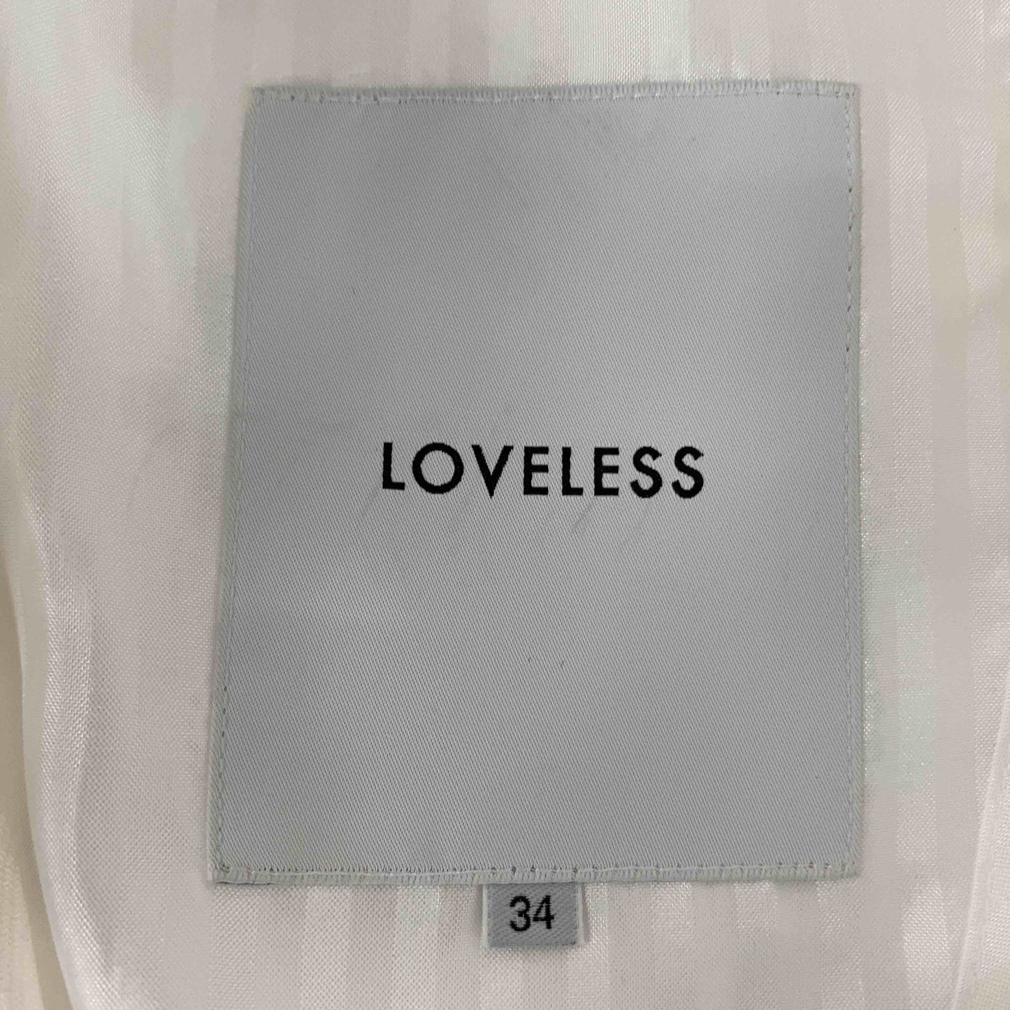 LOVELESS ラブレス レディース テーラードジャケット スプリングジャケット ホワイト パイピングテープ