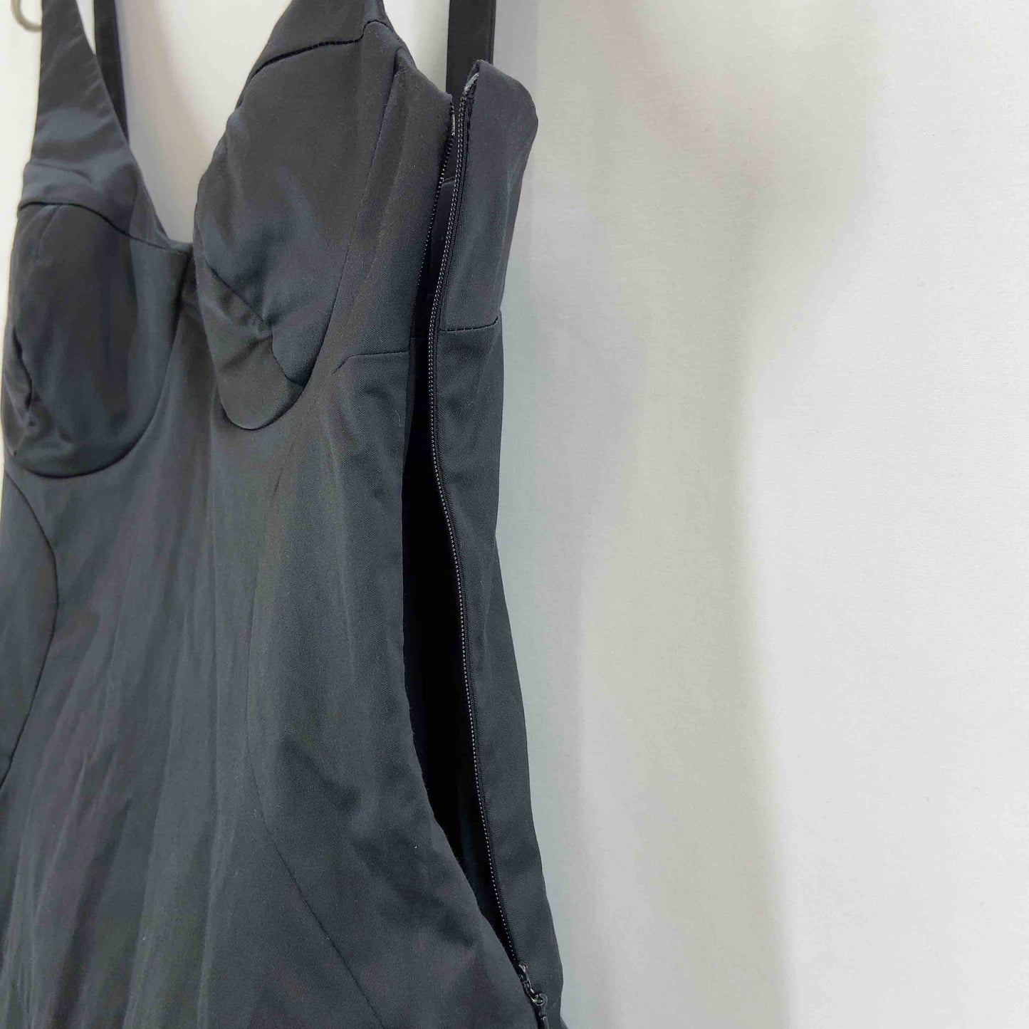 VERSACE ヴェルサーチェ レディース ノースリーブワンピースキャミワンピース サイドスリット ブラック イタリア製