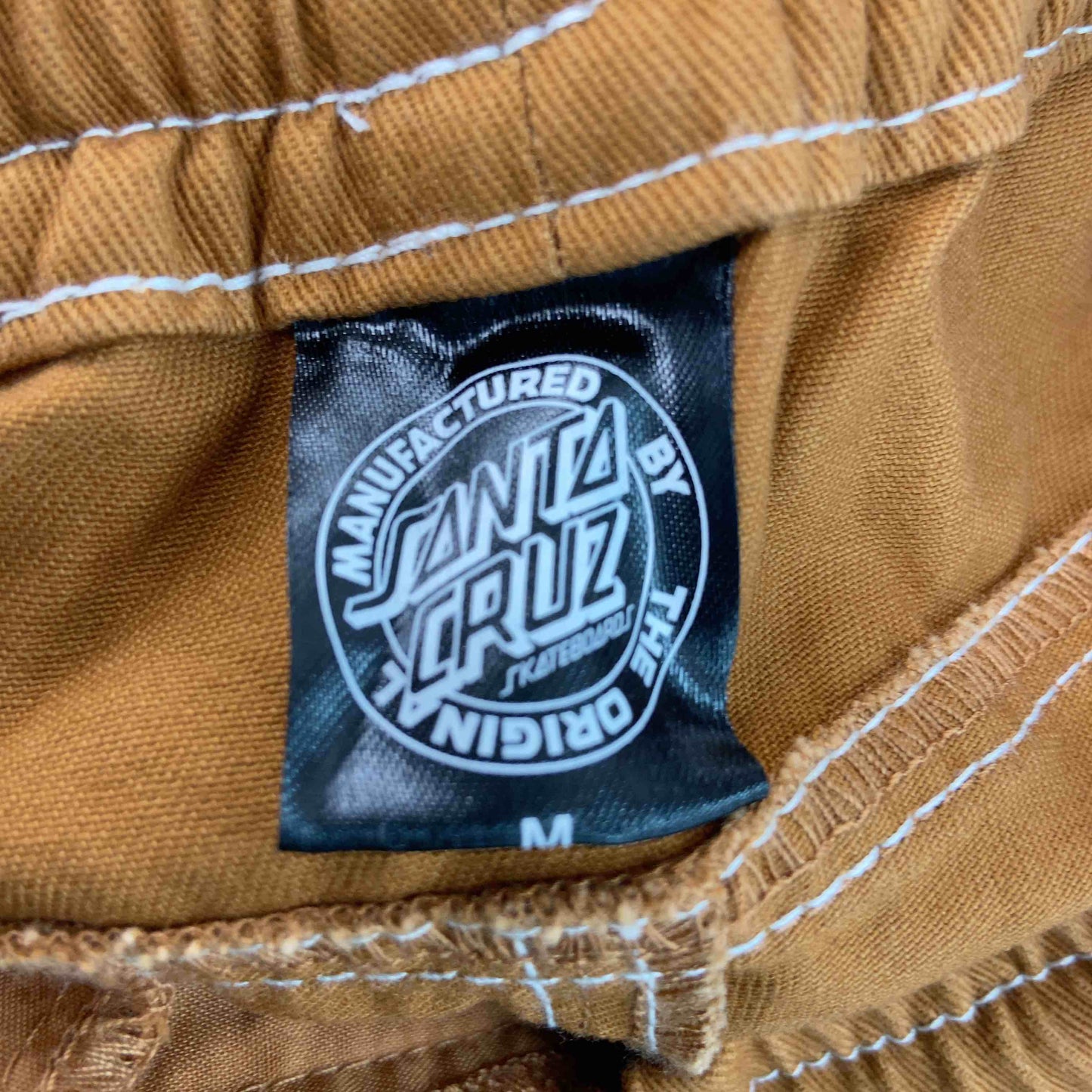 SANTA CRUZ サンタクルーズ メンズ カジュアルパンツ ブラウン ホワイトステッチ