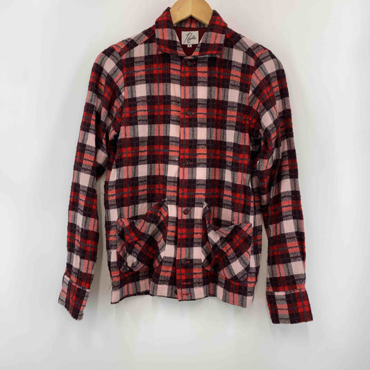 Needles ニードルズ メンズ 長袖シャツ　レッド　チェックシャツ