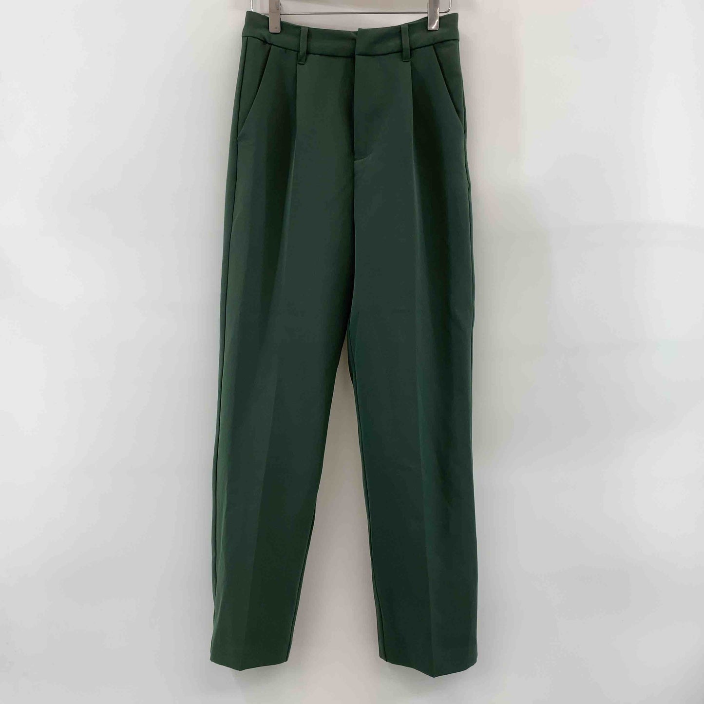 ur's ユアーズ  レディース カジュアルパンツ グリーン タックパンツ