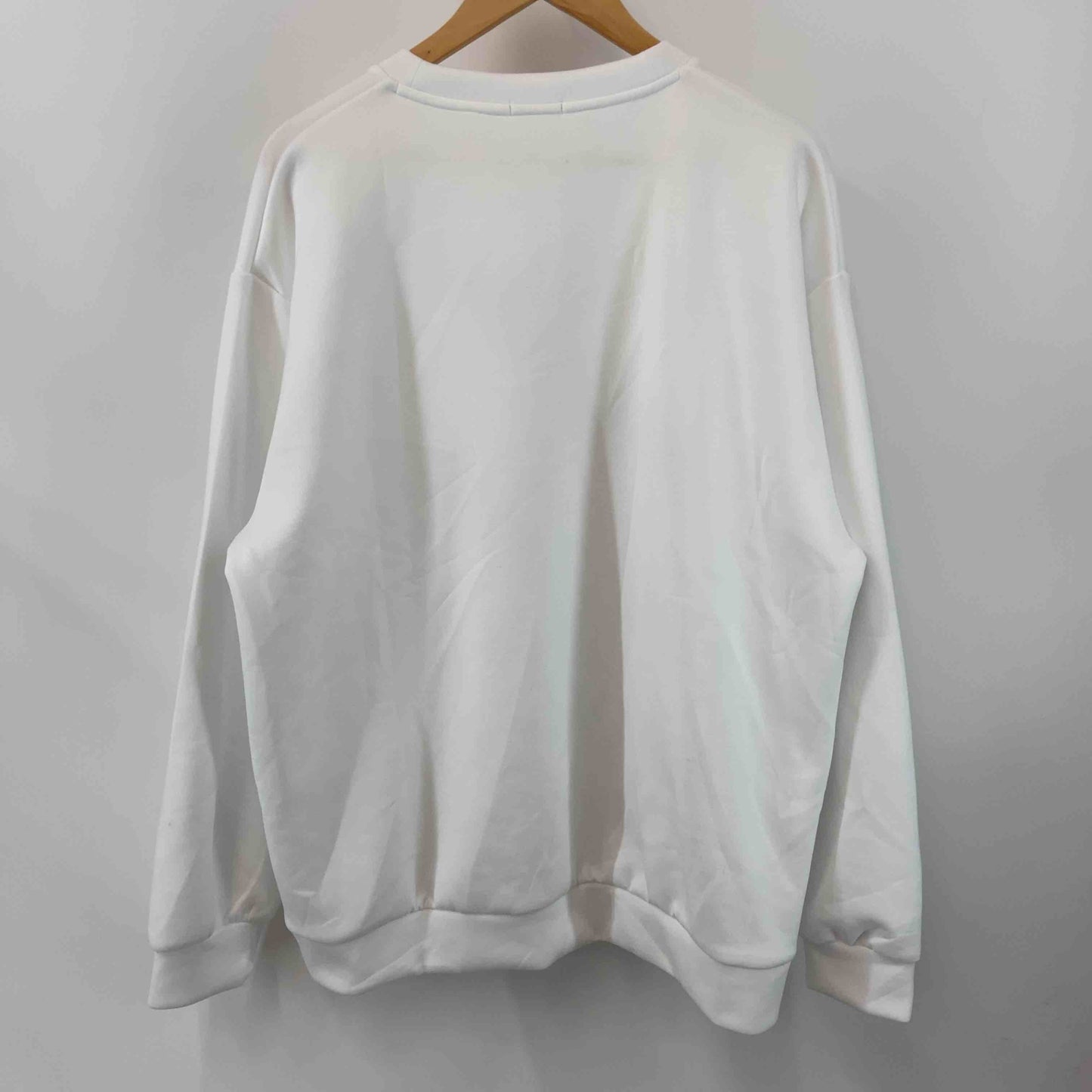 GU ジーユー メンズ Tシャツ ホワイト 無地 シンプル トレーナー 長袖