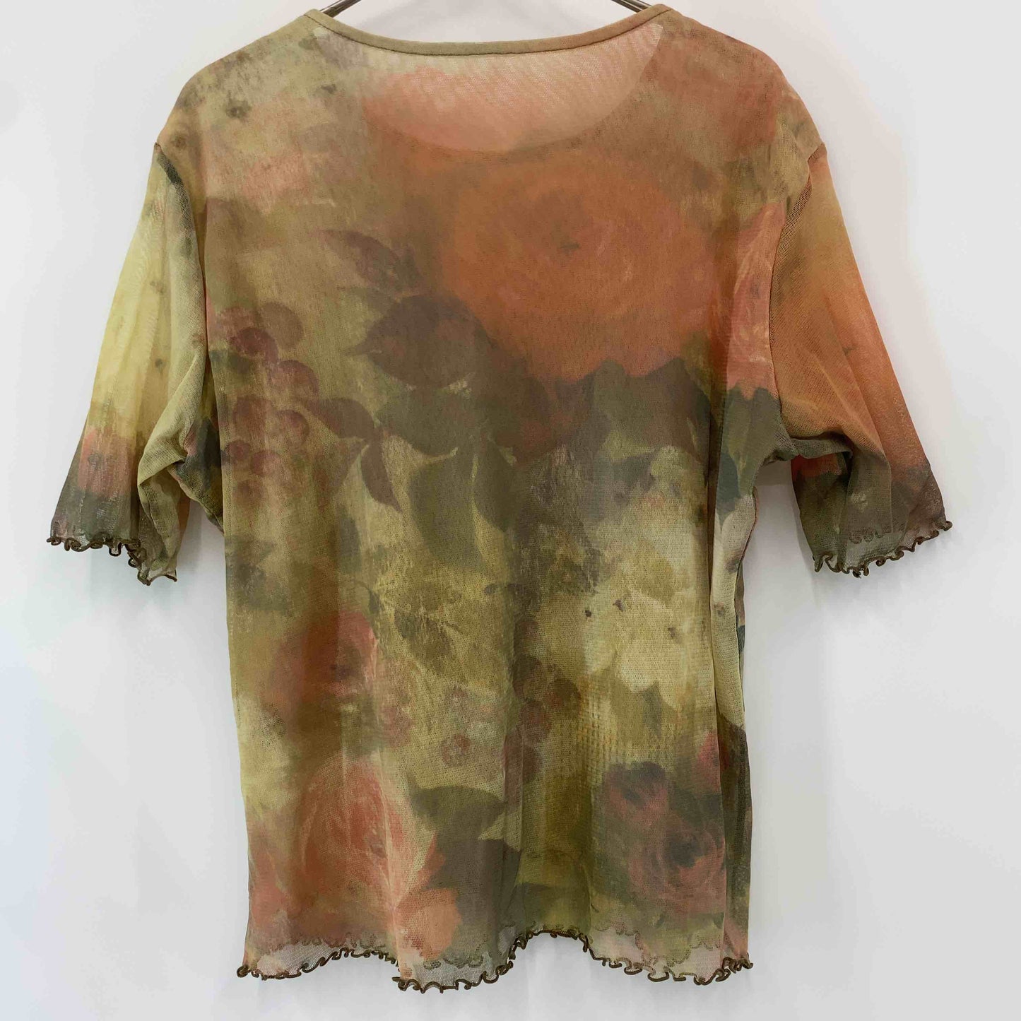 HARDY AMITES ハーディエイミス レディース 半袖シャツ/ブラウス 花柄 シースルー