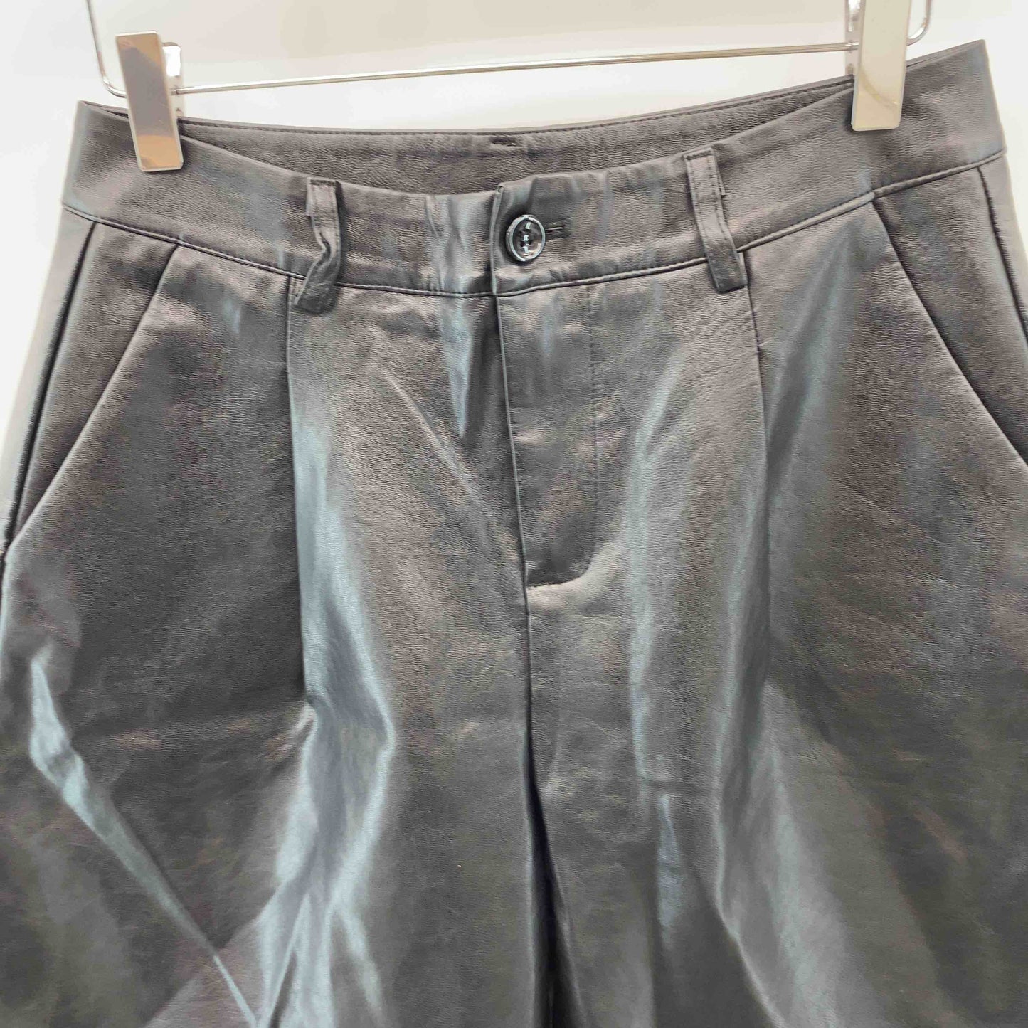 MAISON DE THERESE メゾンドテレーズ レザーパンツ 無地 シンプル レディース ハーフパンツ