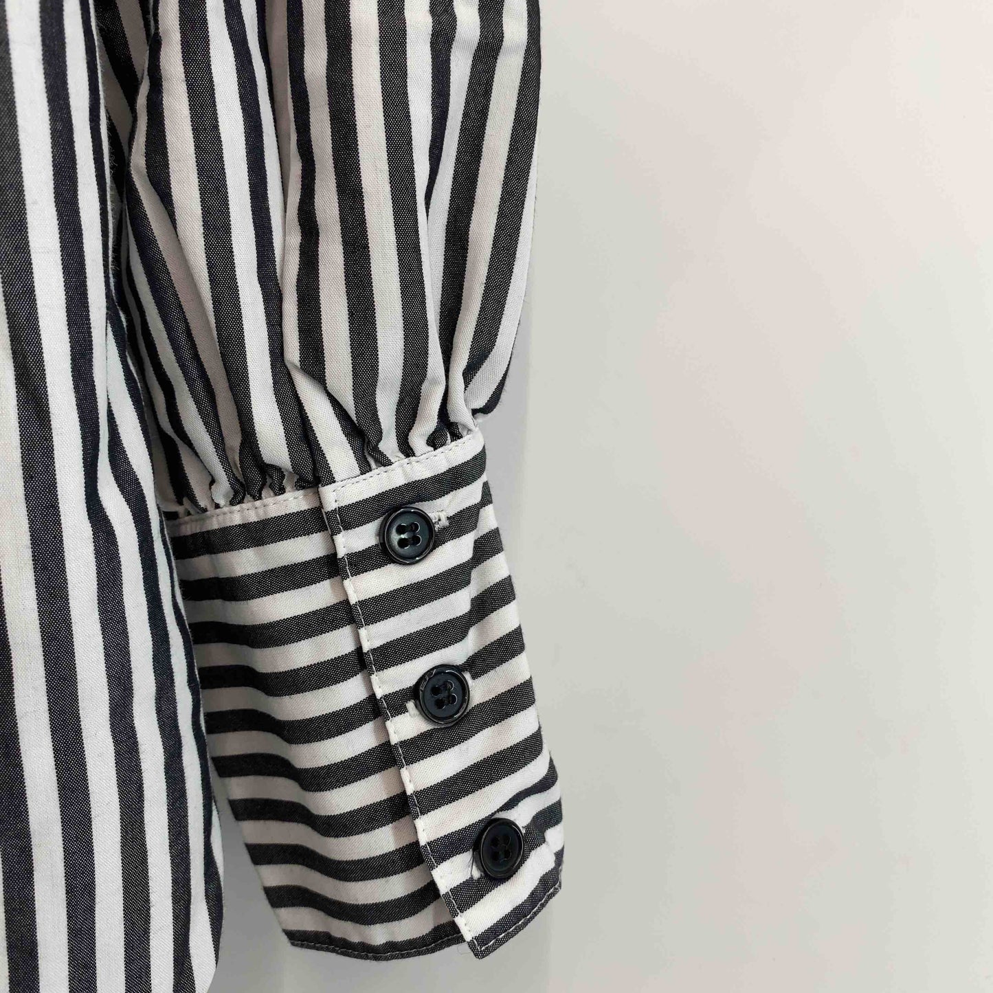 CLASSICAL ELF クラシカルエルフ レディース 長袖シャツ/ブラウス ストライプ柄 黒×白