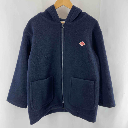 DANTON ダントン レディース フードブルゾン フルジップ ネイビー 36size