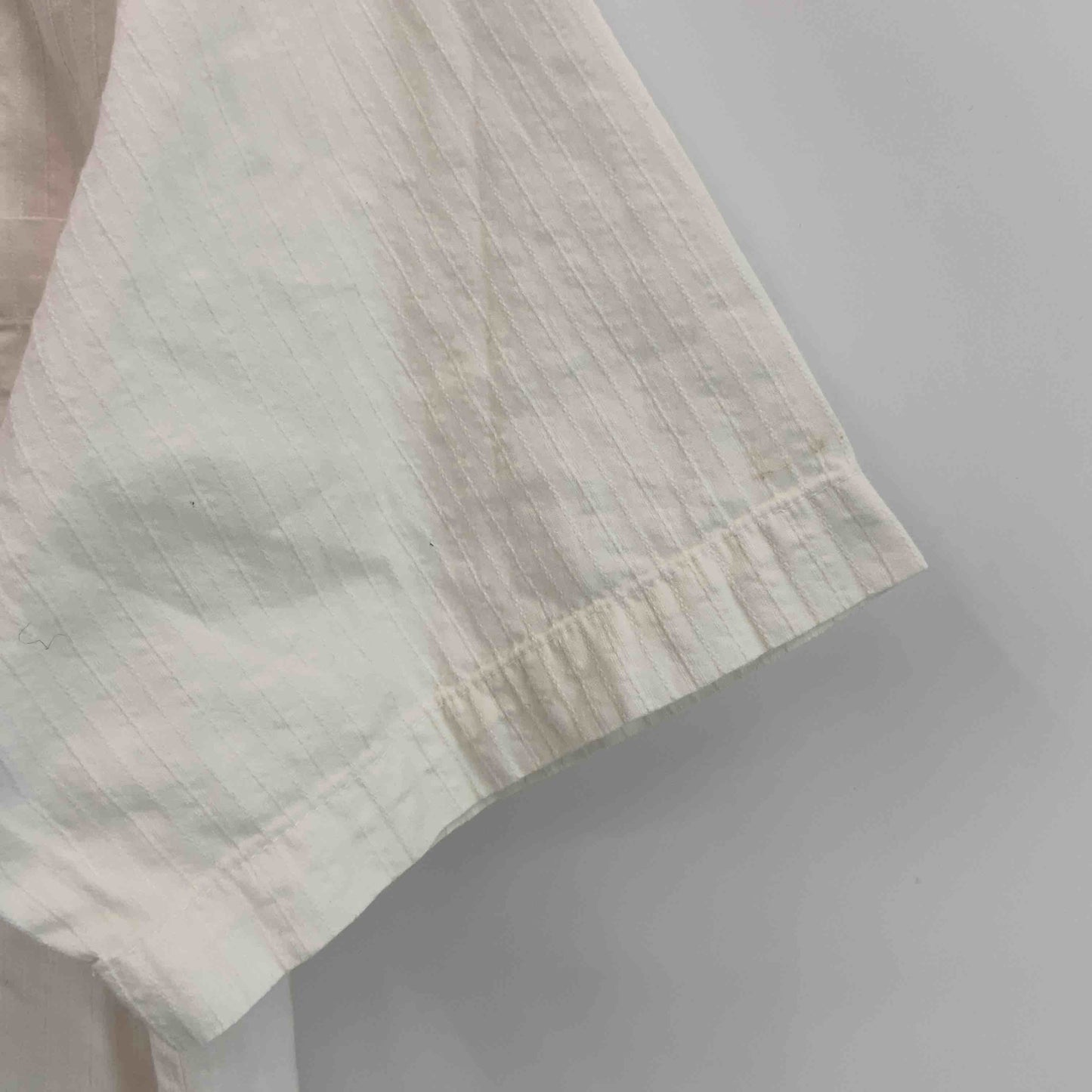 mont-bell モンベル ホワイト 裾デザイン 木 メンズ 半袖シャツ