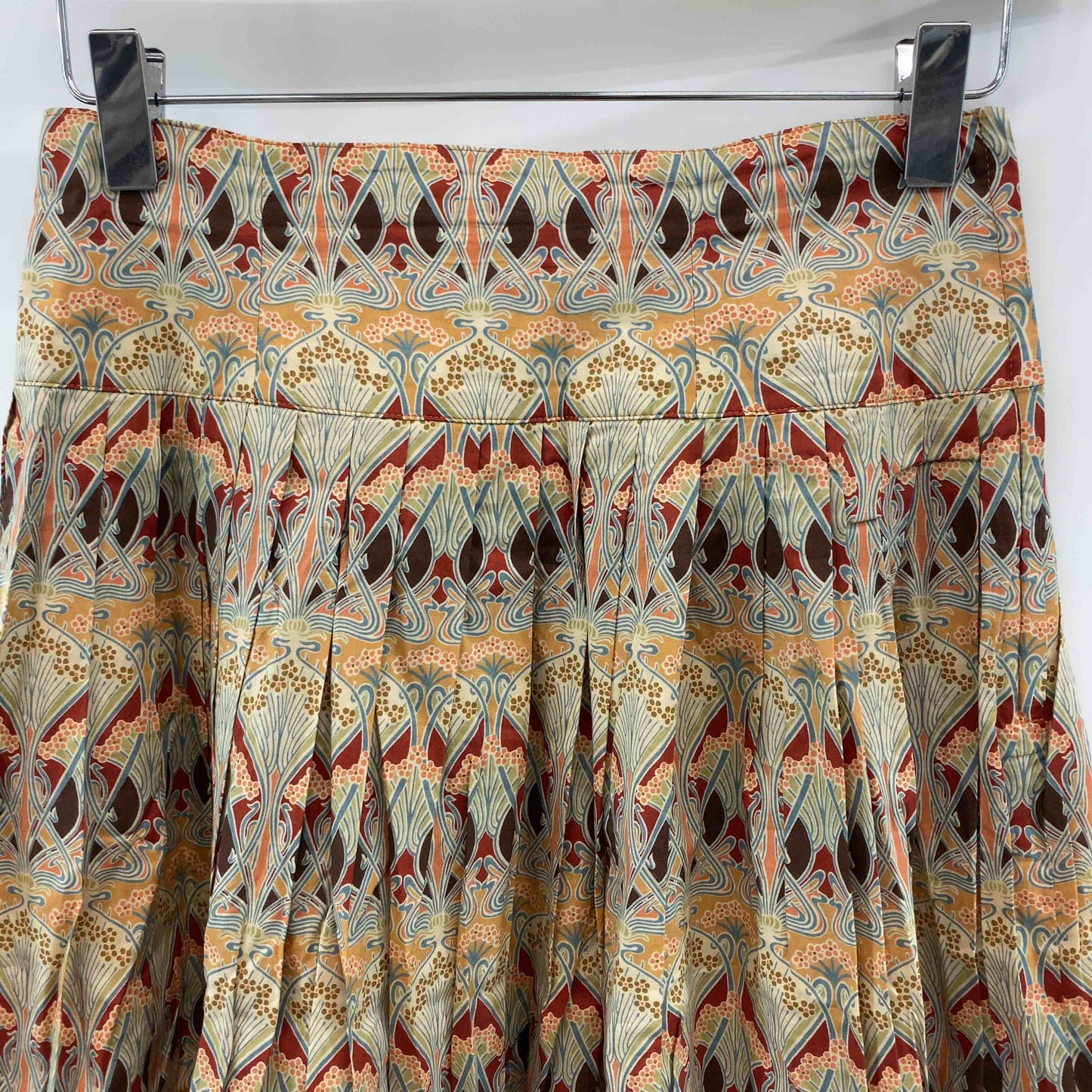 レナウンルック　SANYO　総柄　ベージュ系　サイズ9　 レディース ひざ丈スカート