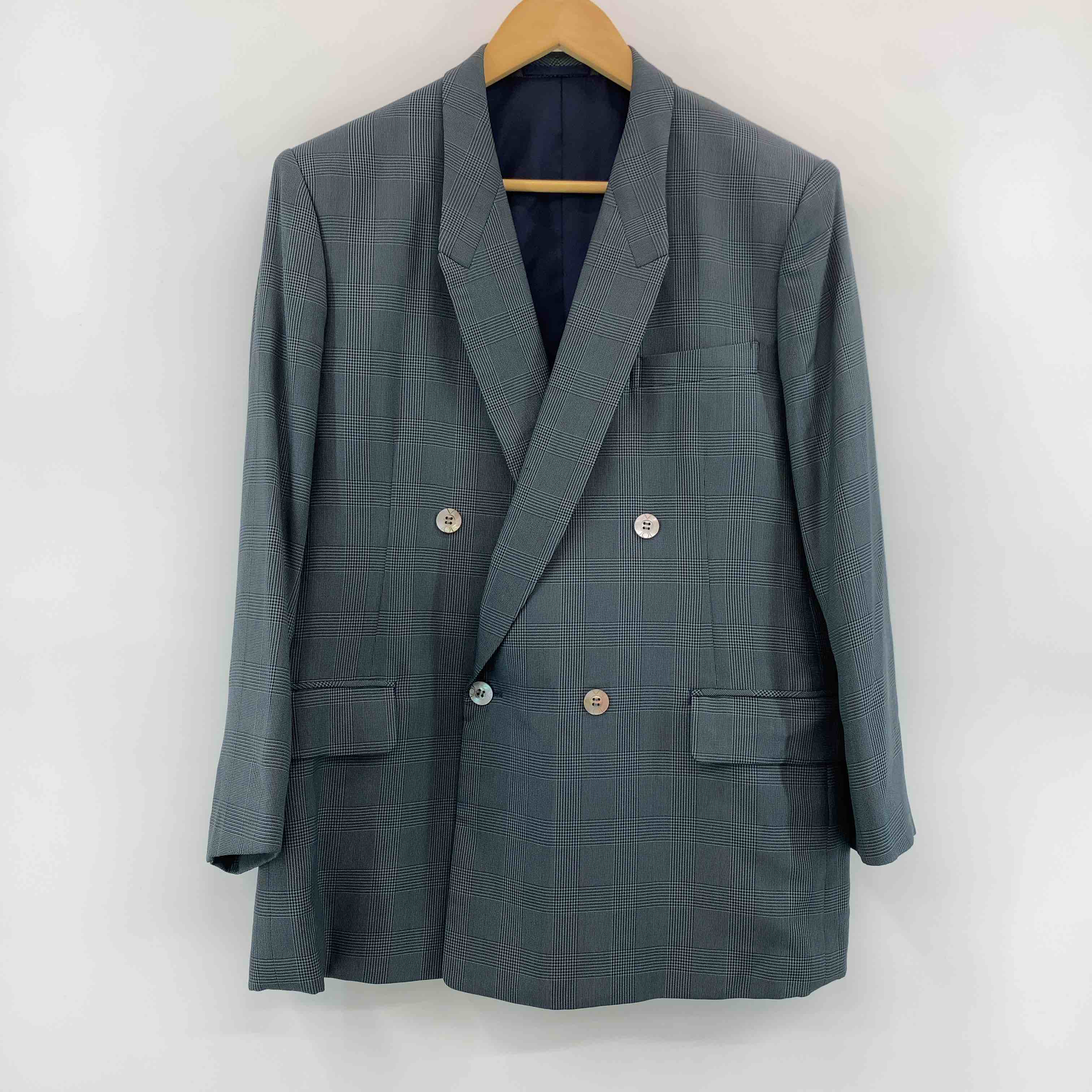 グリーン系チェック テーラードジャケット