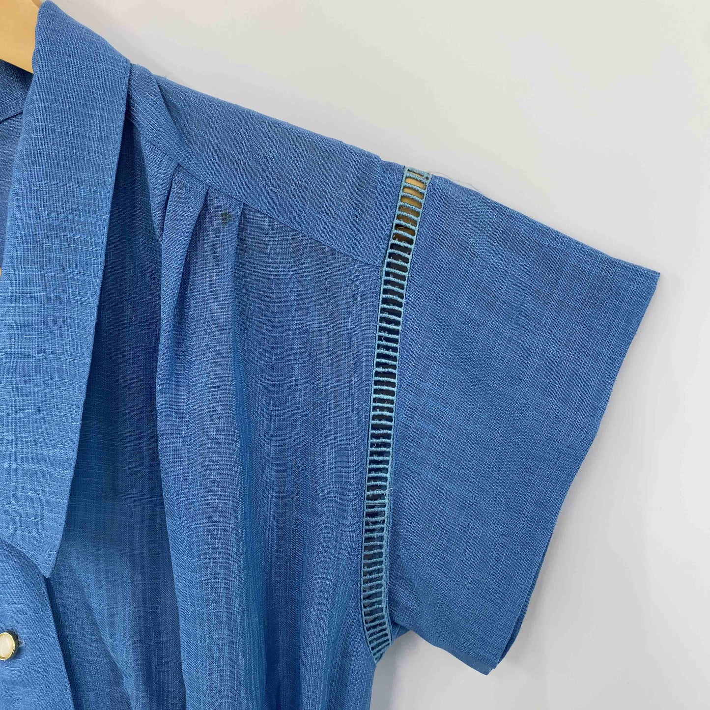 レディース シャツワンピース　ブルー